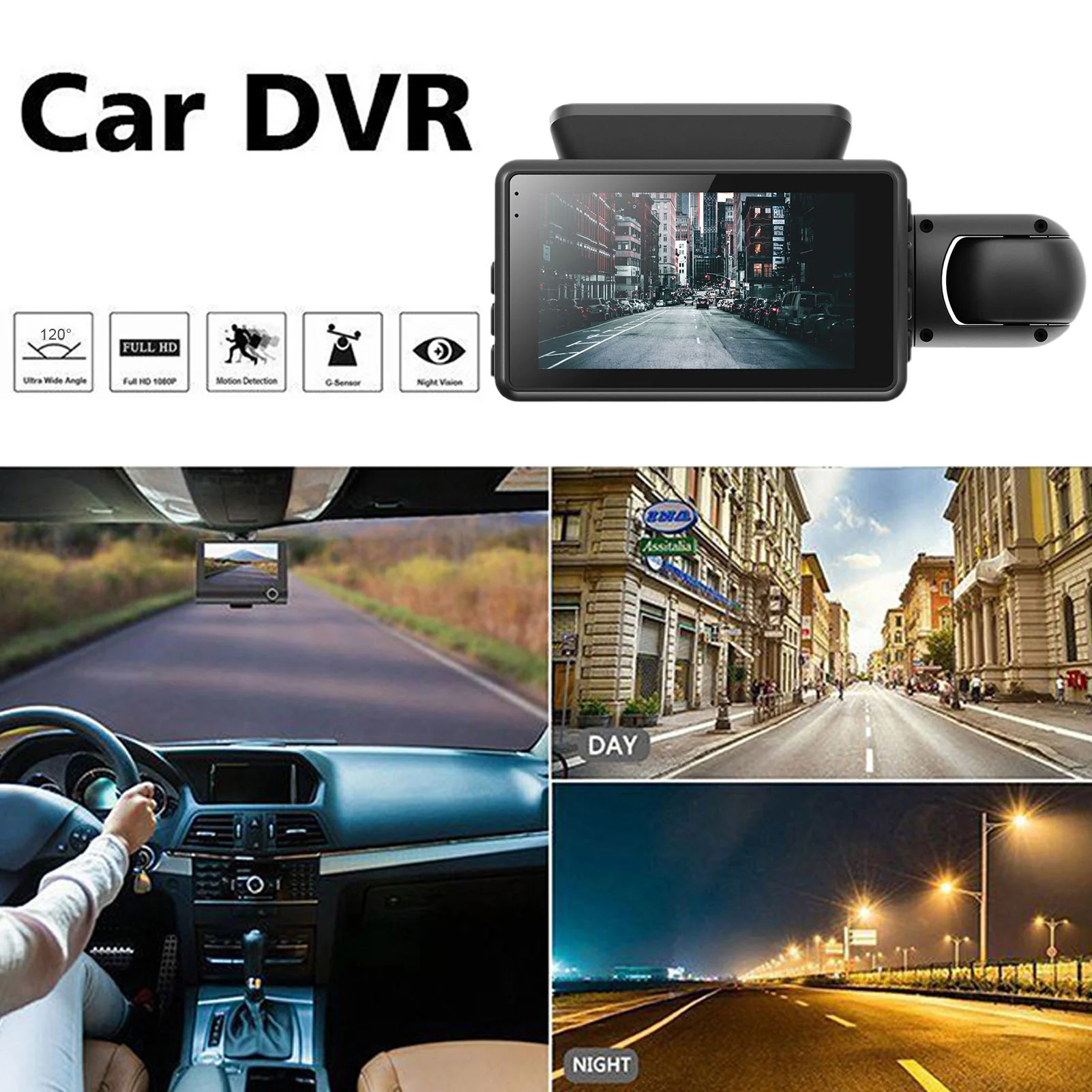 

Car DVR Dash Cam 1080P Driving Recorder Night Vision Parking G Sensor Car Cam Recorder 24H Parking Monitor Driving Recorder