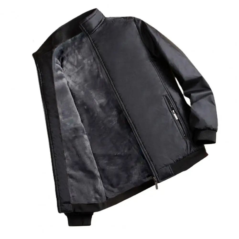 

Autumn/Winter Men Jackets Thick Stand Collar Warm Cardigan Coat Jacket Outdoor