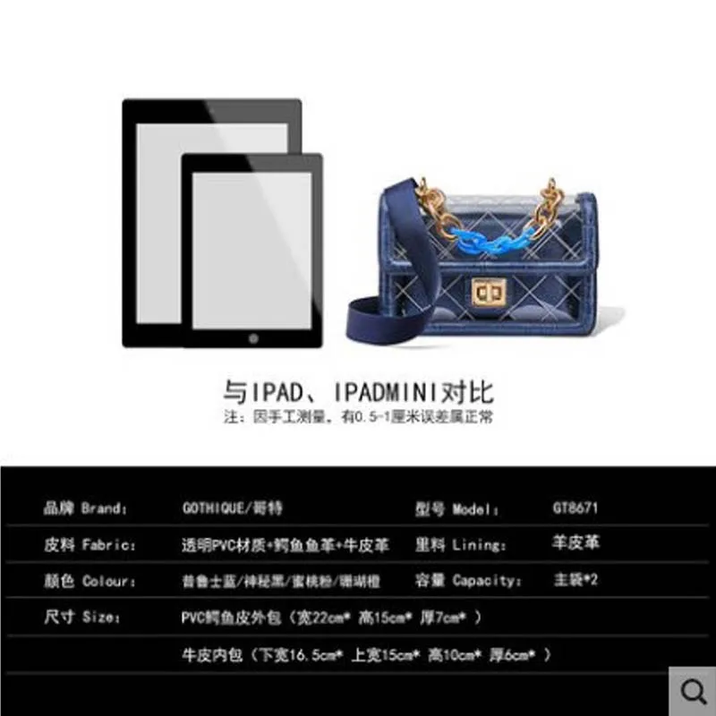 Рисунок 4 - Новая Кожаная и модная сумка gete из крокодиловой кожи