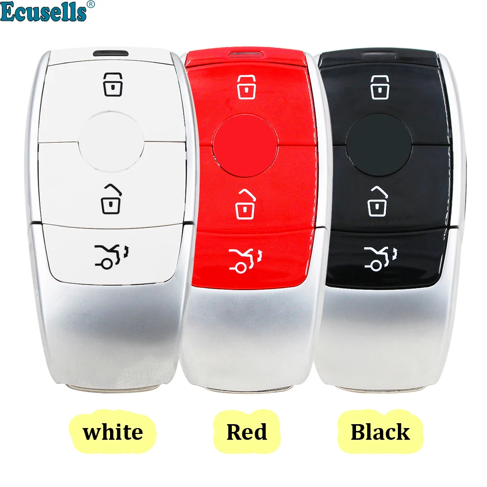 3 кнопки Smart Prox чехол для ключа Mercedes Benz C200L E300L S320 S350 s450l s500l amg GLC