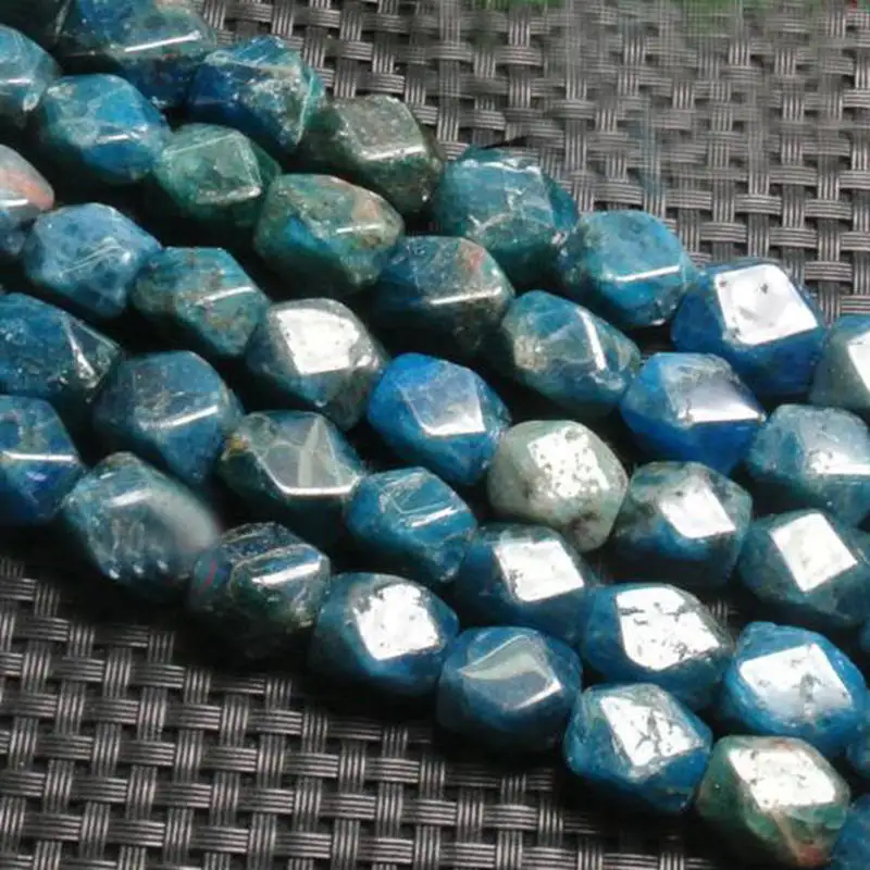 Irregular Shape Faceted Different Materials Natural Stone DIY Jewelry Loose Beads 15