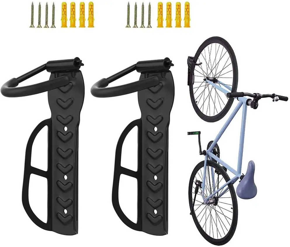 Настенный держатель для велосипеда стальной крючок хранения 2 шт. | Спорт и