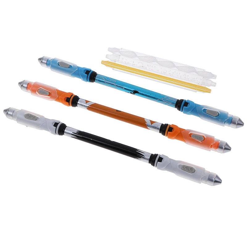 

1pc Glowing Spinning Pen For School Stationery Ballpoint Pen Stationary Markers Pen Rotate To Scroll Multi-function Pen Shiny