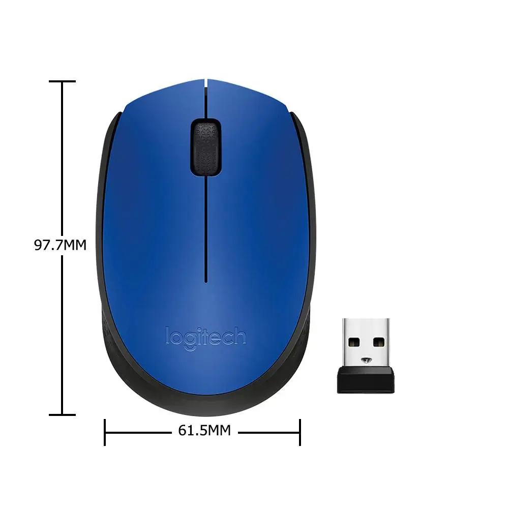Беспроводная мышь Logitech M170 2 4 ГГц 1000 DPI 3 кнопки двухсторонние мыши с