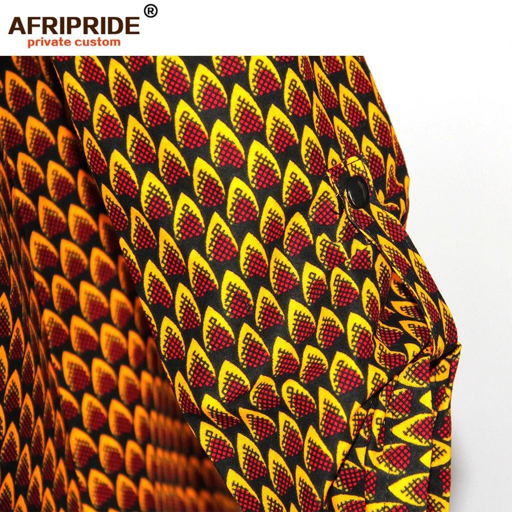 19 Осенняя африканская женская одежда AFRIPRIDE индивидуальное Свободное пальто для женщин размера плюс чистый батик хлопок Повседневный стиль A722415