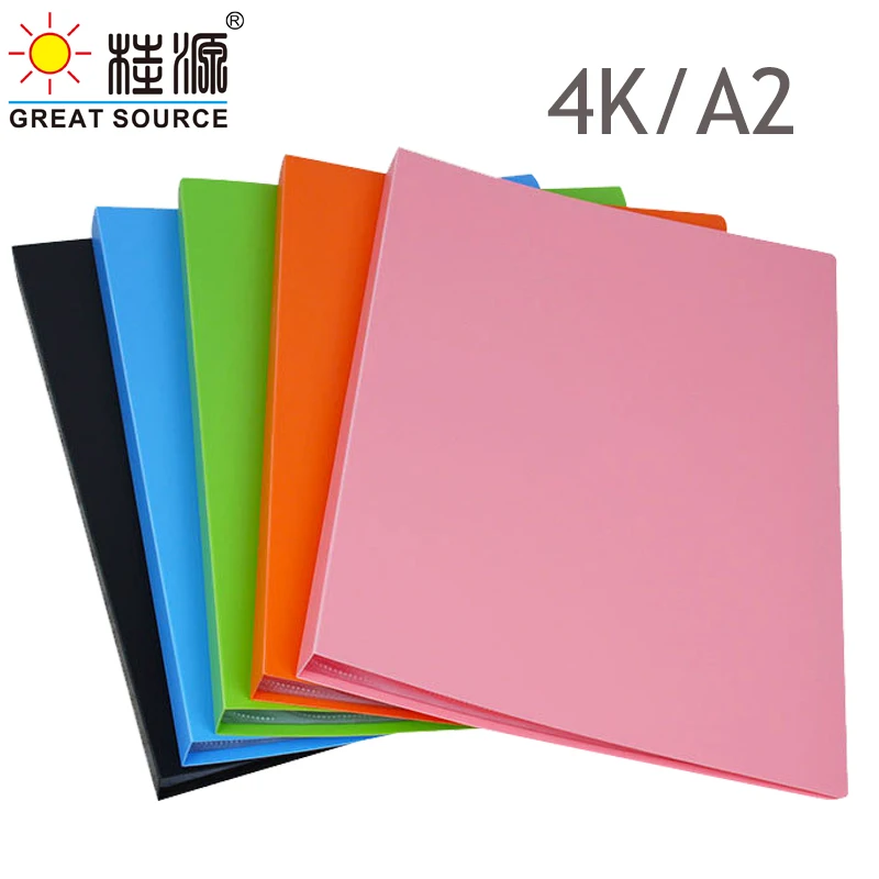 A2 Drawing Presentation Book 40 Transparent Pockets 4K Display Fancy Candy Color 575*475mm(22.64"*18.70") (1PC) | Канцтовары для