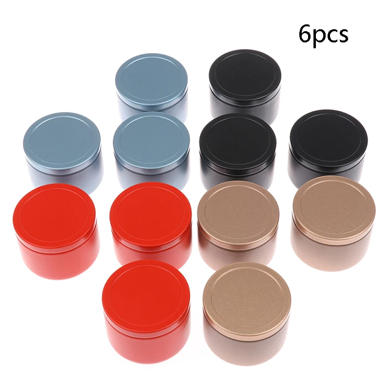 

6pcs Personality Home Garden Candy Box Drum-shaped Candy Cookie Box Festive Party Supplies Rose Tea Pot Tin Box Small Fresh