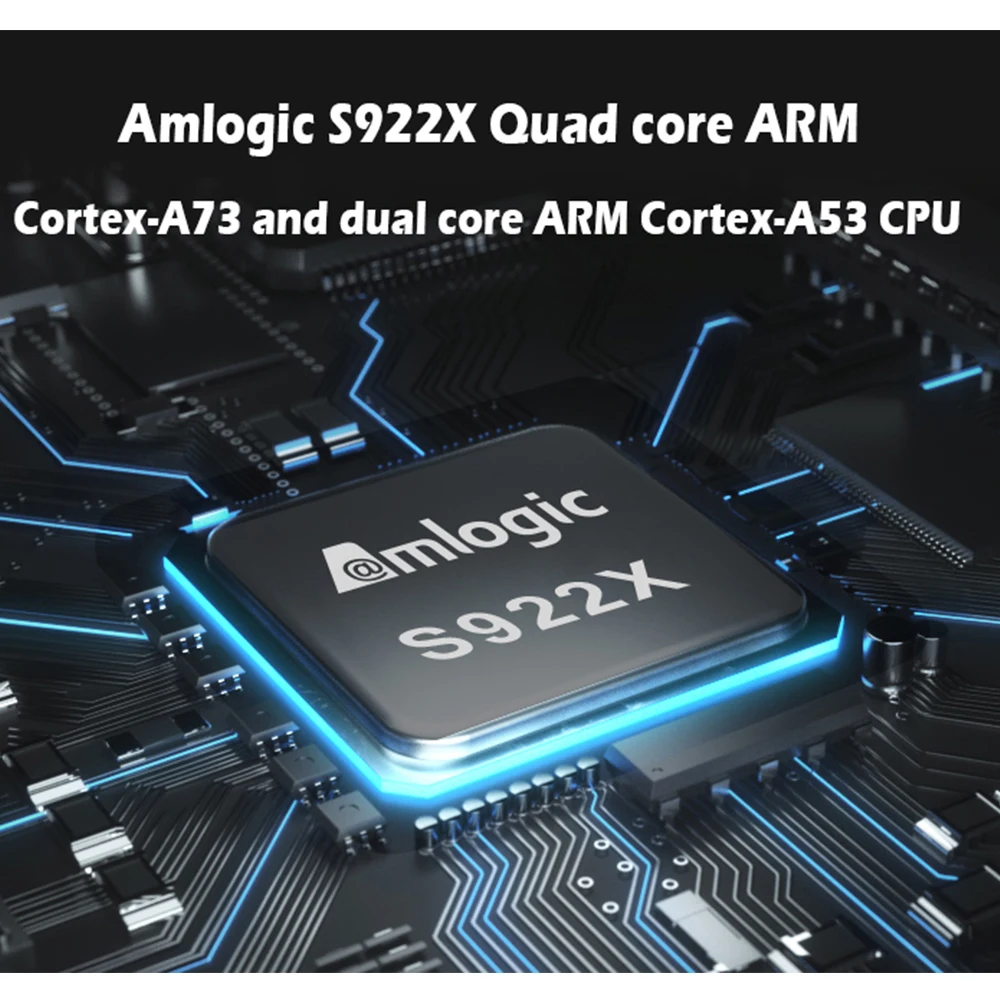 ТВ-приставка M12SX Amlogic S922X Smart Android 9.0 4 Гб DDR4 32 ГБ ROM 1000M LAN 2 4G 5G WiFi Bluetooth 4K HD