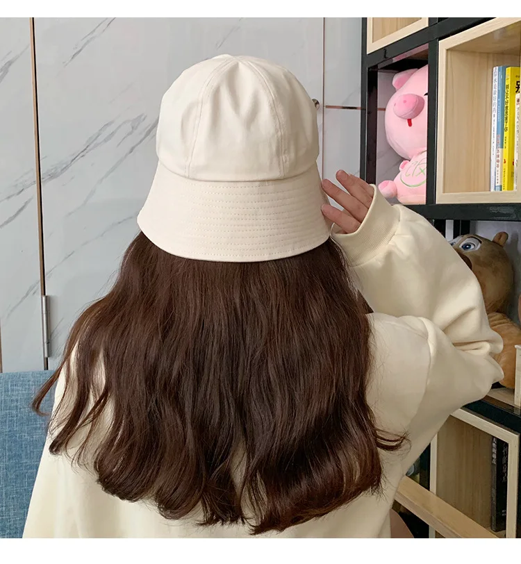 

New Fashion Bucket Hat Women's Black White Solid Fisherman Hat Summer Cap Beach Sun Fishing Boonie Hat