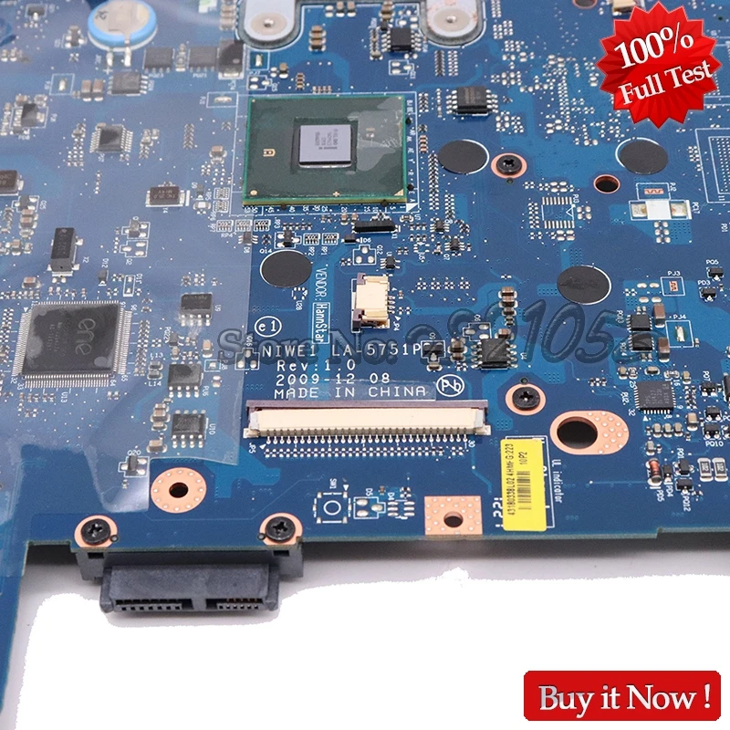 Материнская плата NOKOTION для ноутбука Lenovo G460 Z460 материнская NIWE1 LA-5751P HM55 UMA DDR3