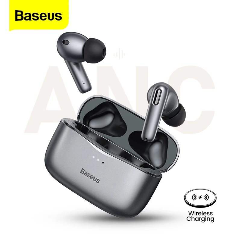 

Baseus S2 TWS ANC True Wireless Earphones Active Noise Cancelling Bluetooth 5.0 Headphone Wired Earbud Hi-Fi Audio Touch Headset