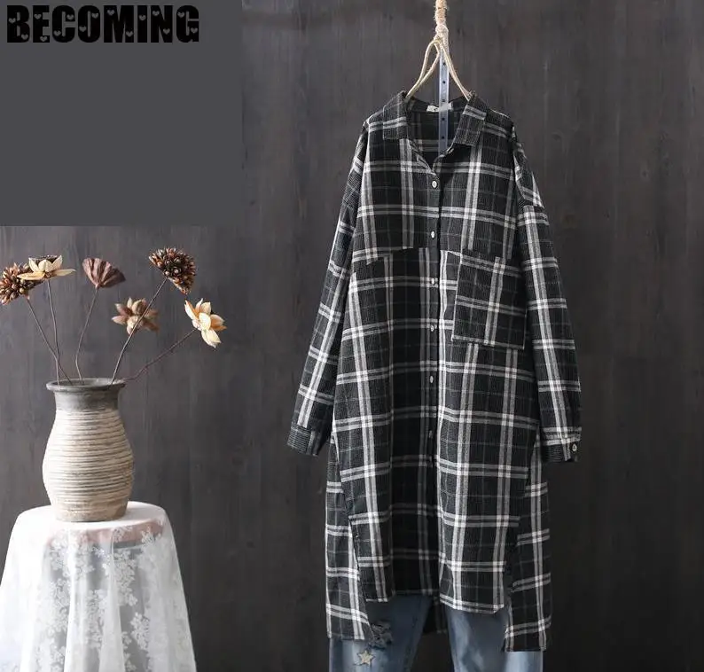 Блузка Infirmiere для беременных рубашки с длинными рукавами весна-лето размера плюс