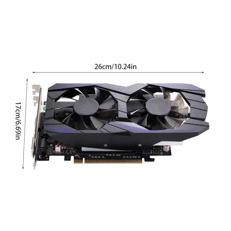 

Graphic Card 4G GTX1050TI HD Video Card PCI-E 3.0 with PWM Temperature Control Heat Dissipation GDDR5 PC Video Card DVI Game