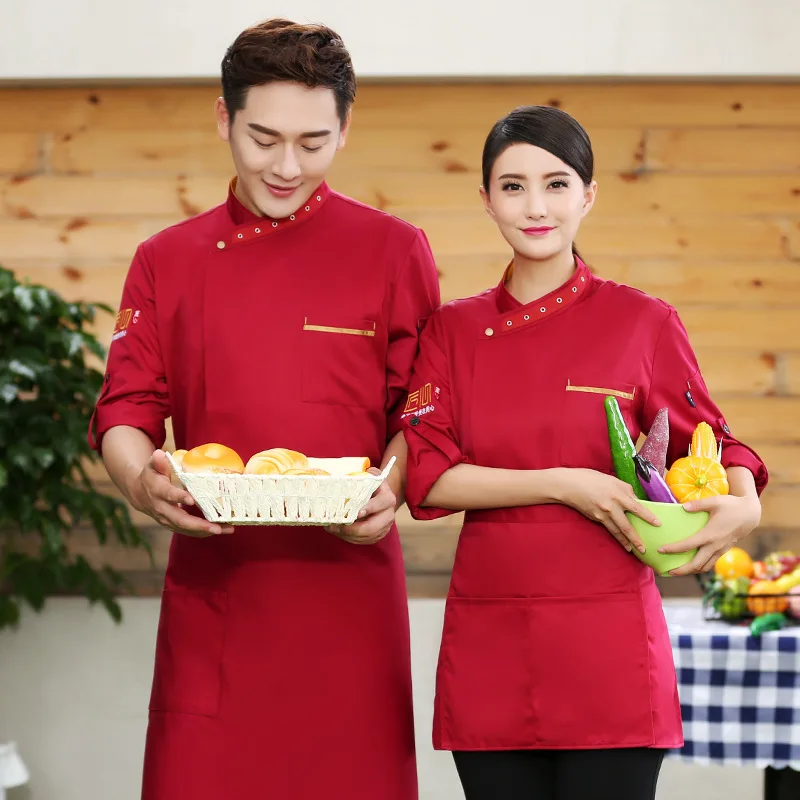 Мужская форма шеф повара мяч с длинным рукавом для западного ресторана отеля