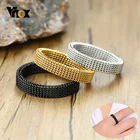 Обручальные кольца Vnox из нержавеющей стали для мужчин и женщин, антиаллергенные, в стиле ретро, панк, готика, унисекс, шириной 4 мм, 10 мм