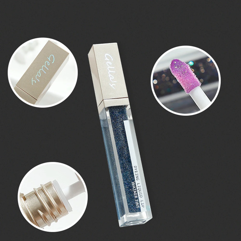 Мерцающий Увлажняющий блеск для губ масло температура изменение цвета жидкая