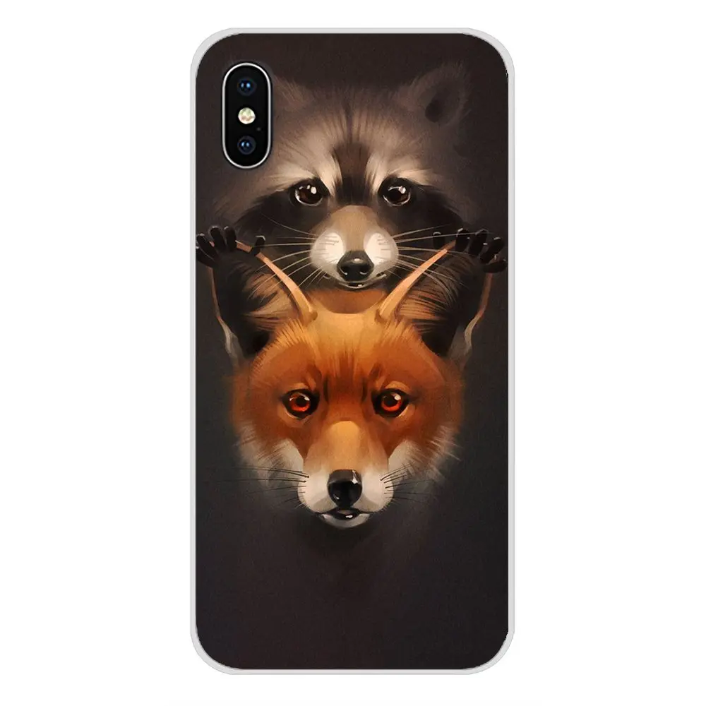 Для Apple ipod 5 6 iPhone X XR XS 11Pro MAX 4S 5S 5C SE 6S 7 8 Plus животных лисий мех енота аксессуары для