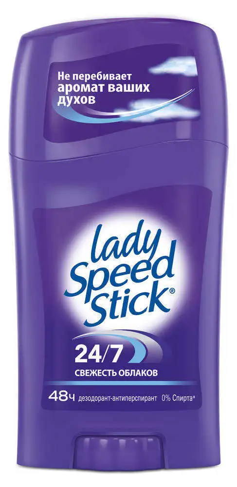 Дезодорант-стик Stick Lady Speed &quotСвежесть облаков&quot 24/7 45 г | Красота и здоровье