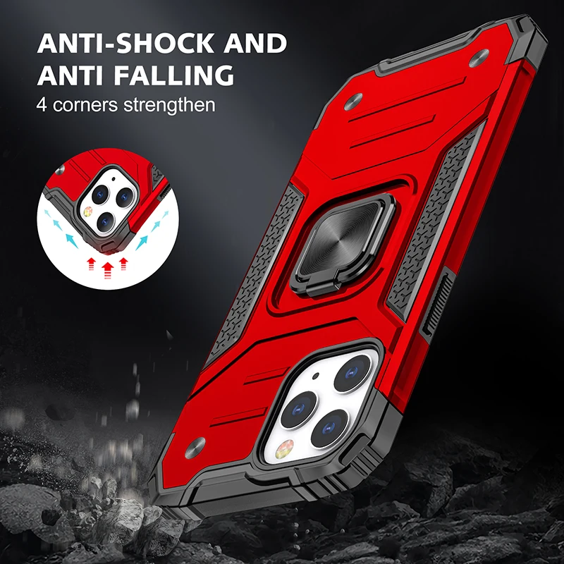 

Kemeng armor mobile phone case iphone12 military field anti falling case is suitable for 7g 8g x XS Max 11pro Max vehicle bracke