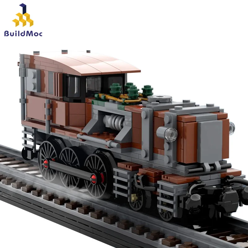 

414 PCS Buildmoc High-tech Class Locomotive Train Transport Vehicles Toys DIY Building Blocks Bricks Set Xmas Gift Kids