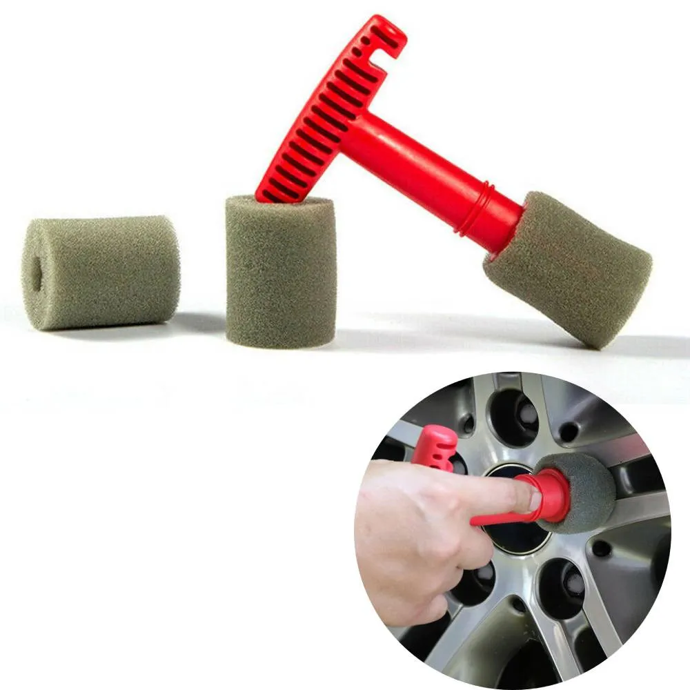 

1 Set Tire Cleaning Tools Brush Kit Detailing Brush Ergonomic Design Lug Nut