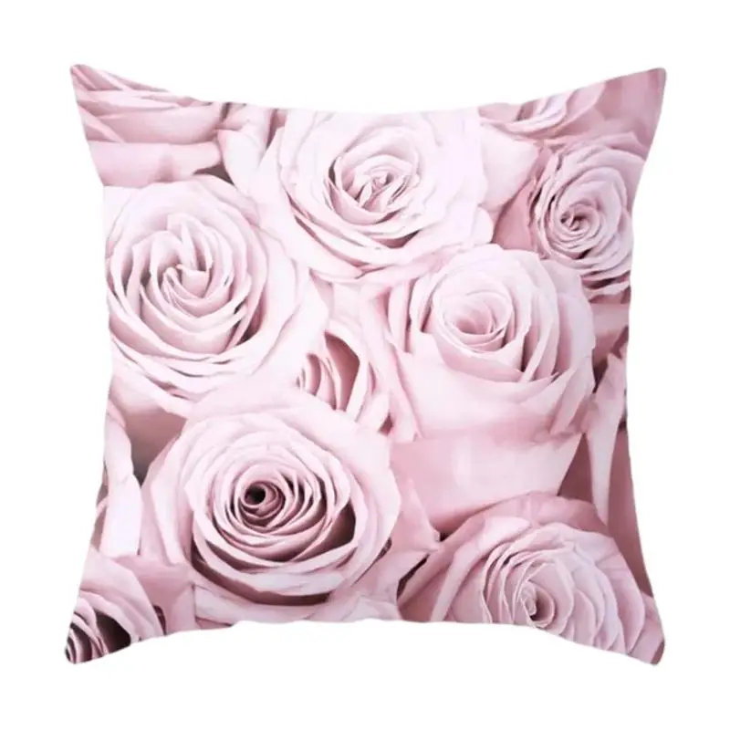 

Rose Cushion Covers Pillow Covers for Home Sofa Chair Wedding Decoration Pillowcase