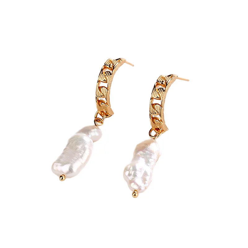 Женские серьги-гвоздики в стиле барокко из серебра 925 пробы | Украшения и