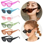 Солнцезащитные очки с защитой UV400 женские солнцезащитные очки Маленькая Прямоугольная оправа солнцезащитные очки летние дорожные пляжные трендовые очки