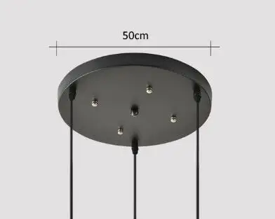 Скандинавские современные подвесные светильники Лофт Led подвесной стеклянный шар лампа столовая промышленный Декор Кухонные светильники подвесной светильник - Цвет корпуса: 1 round ceiling base