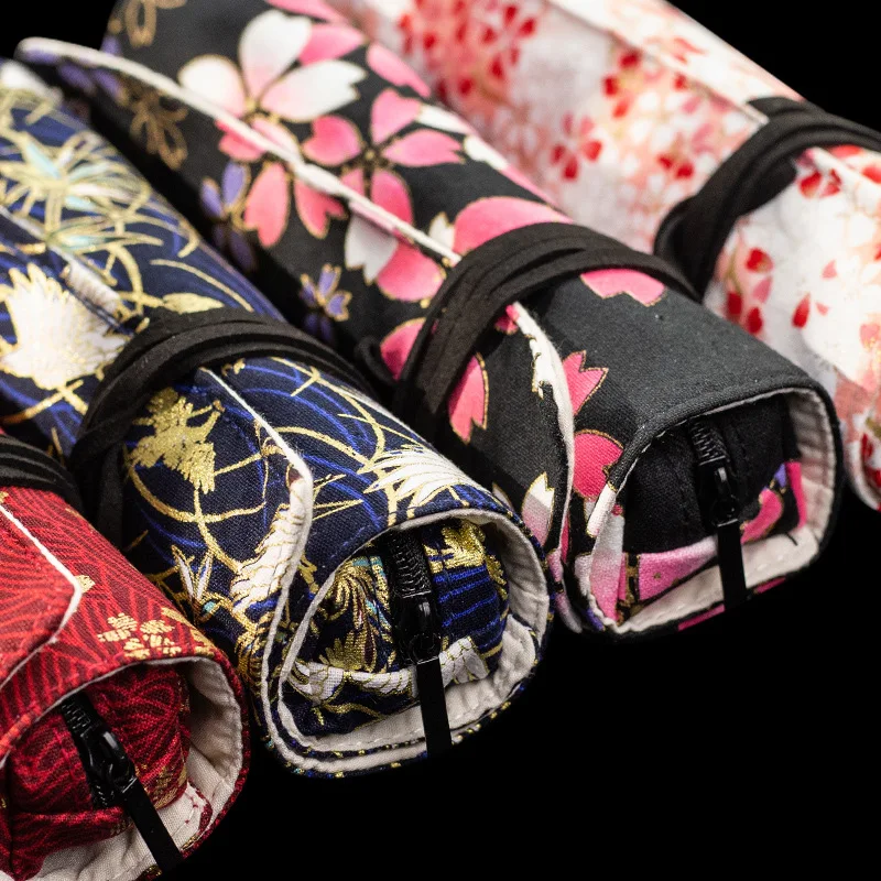 Холщовая обмотка рулон искусственная кожа чехол держатель для хранения товары