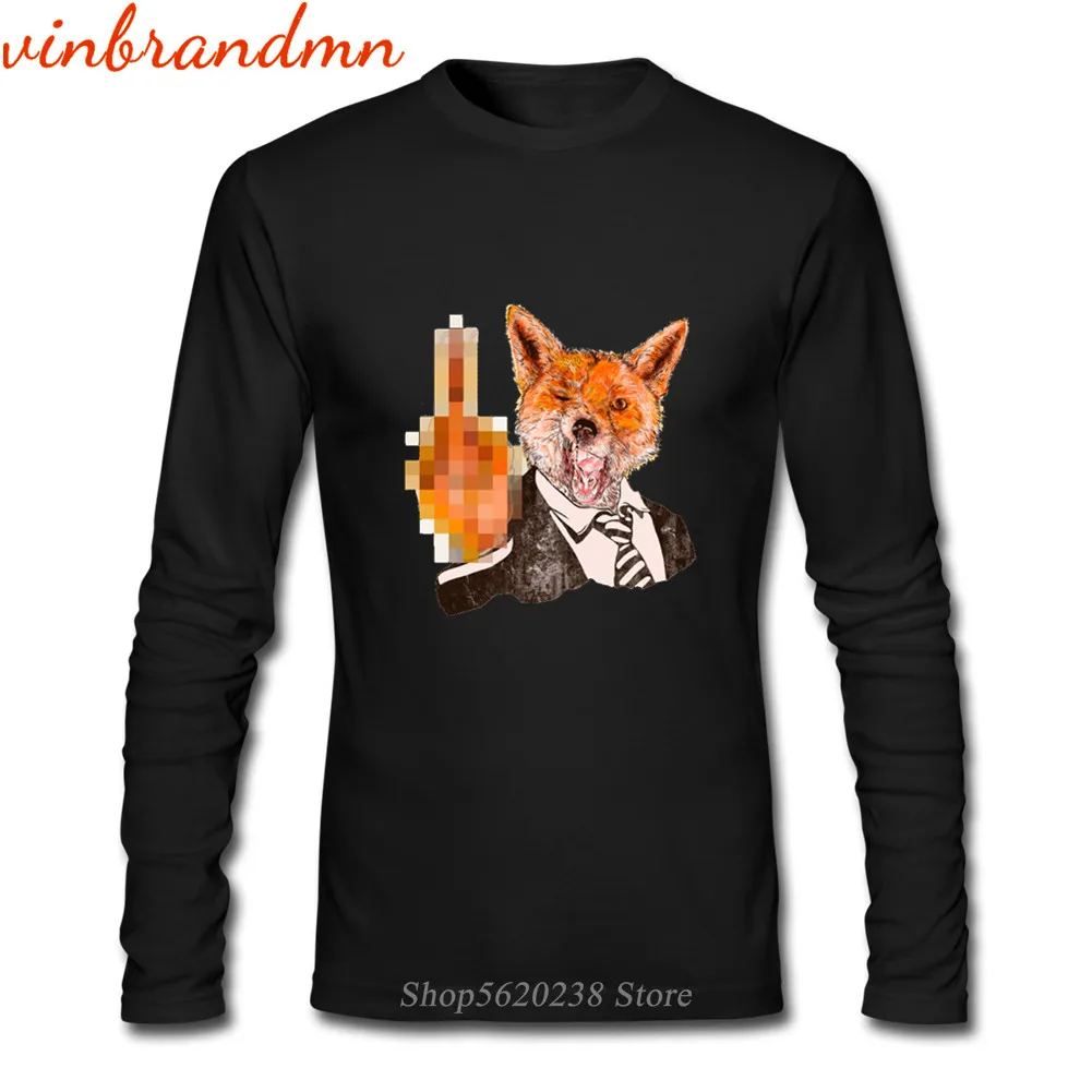 Удобные футболки с принтом Fox You хлопковая футболка длинным рукавом Tumblr забавная