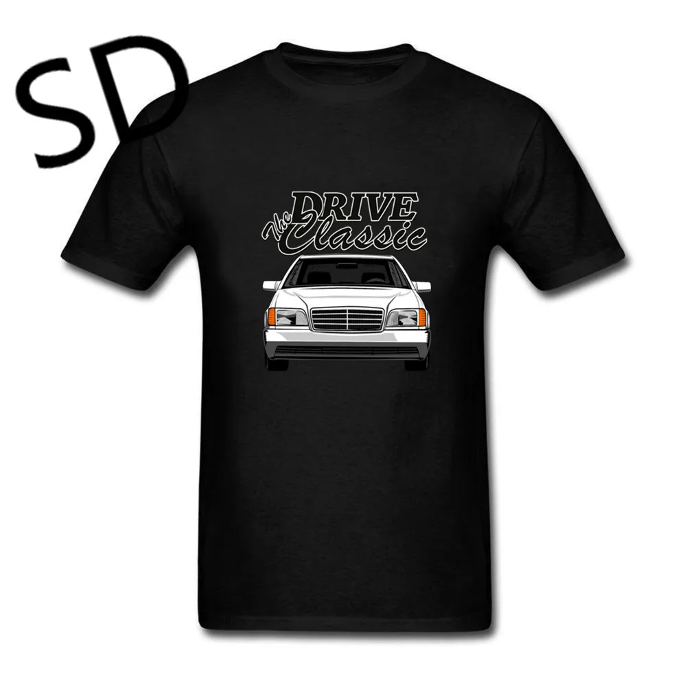 black Дропшиппинг одежда для фитнеса Mercedes w140 Футболка мужская Автомобильная уличный сверхразмерный футболка Homme camisas mujer eminem летние топы - Цвет: black