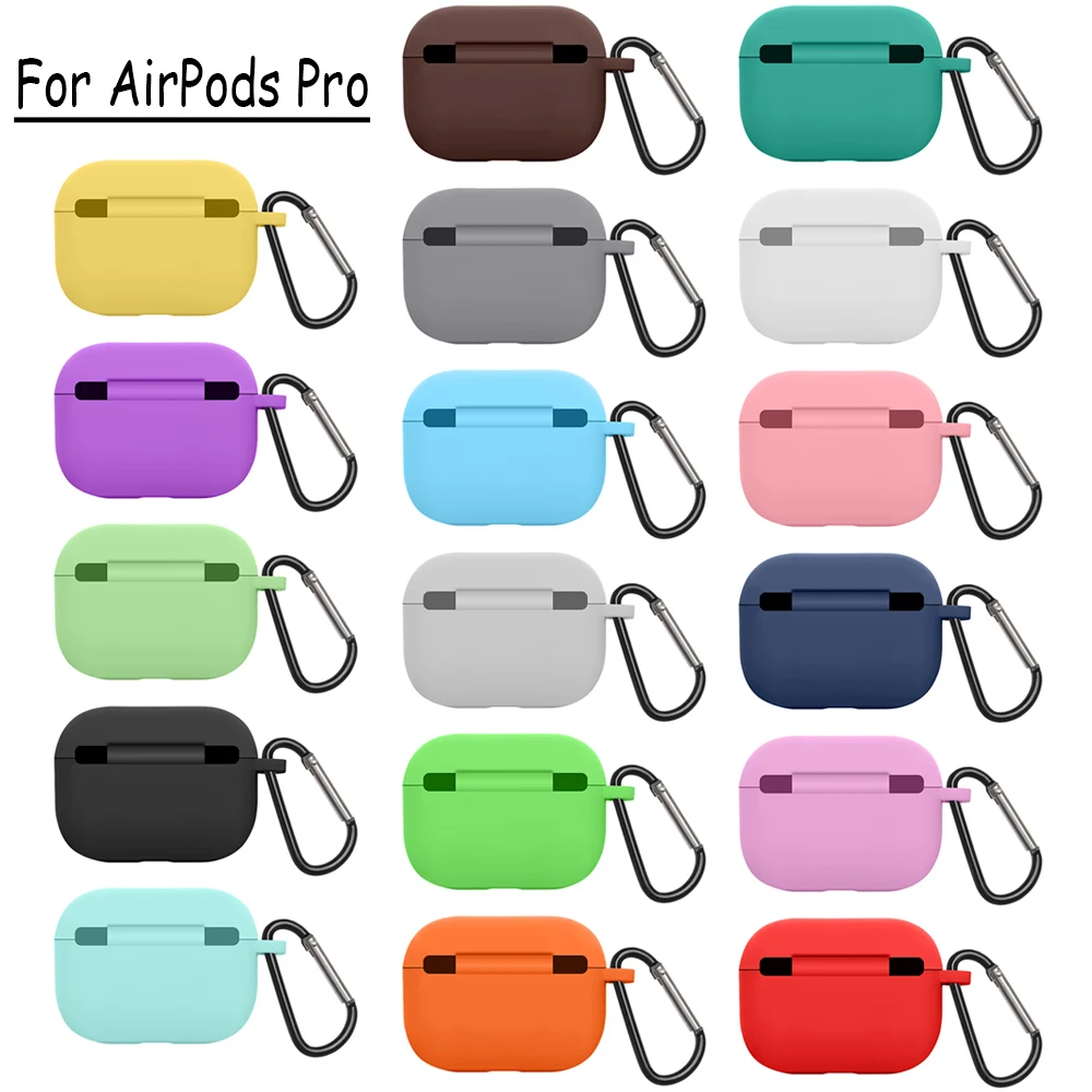 Силиконовый чехол для Apple Airpods Pro беспроводная bluetooth гарнитура защитный 3
