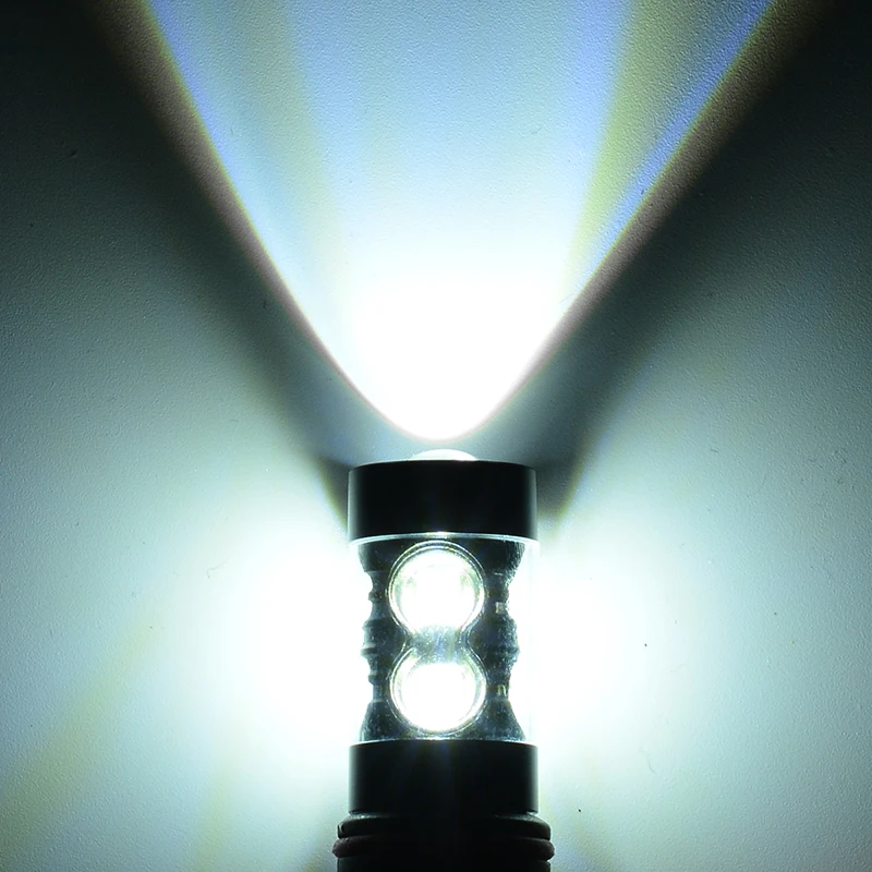 

High Quality 2PCS H10 9145 80W LED Fog Driving Daytime Running Light Bulb White 360 Angle Beam DC 12V
