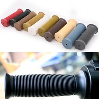 universal retro motorcycle grips 22mm high quality handlebar rubber covers custom for cafe racer royal enfield triumph scrambler