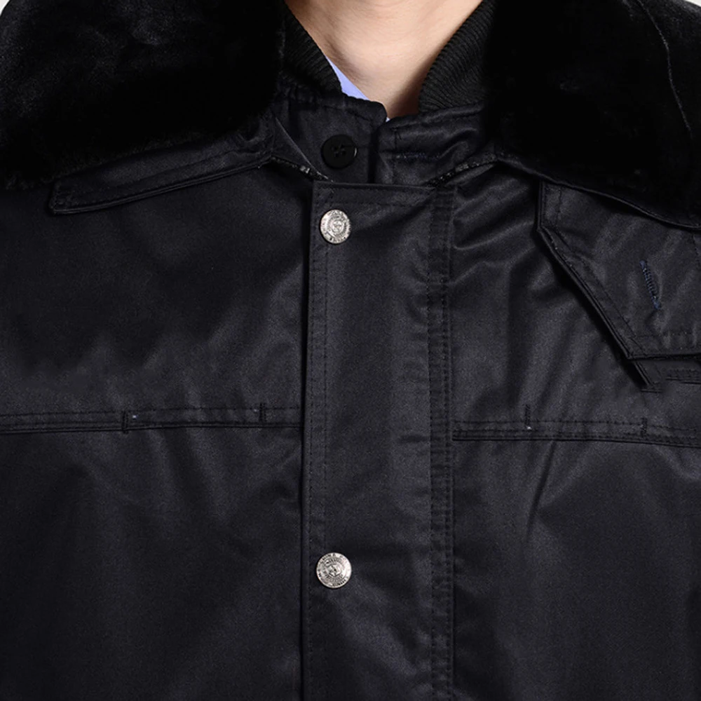 Multifunctional Jacket Labor Insurance Clothing Security Cotton Coat Men Thicken Cold Protective Winter Warm Military Coat