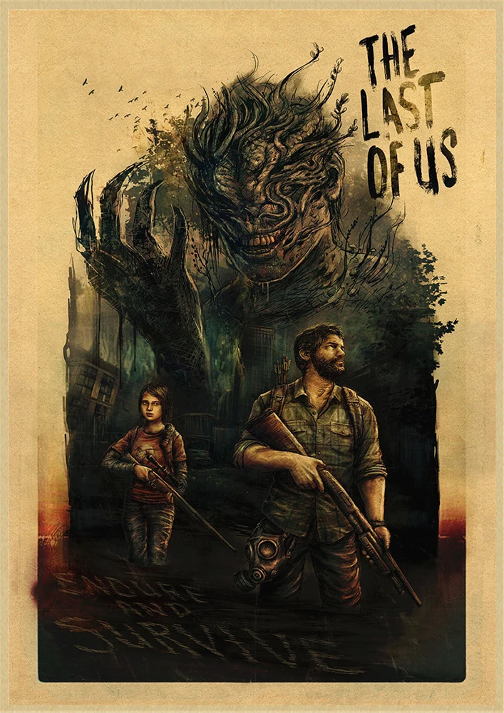 Плакат The Last Of Us постер для ТВ-игр HD-постер украшения картины | Дом и сад