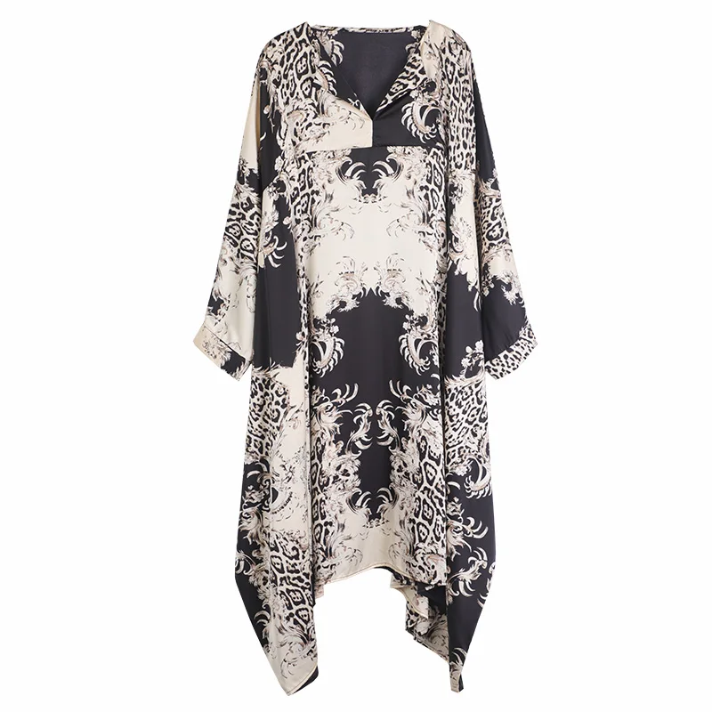 Vestido de verano de talla grande, elegante, 2021