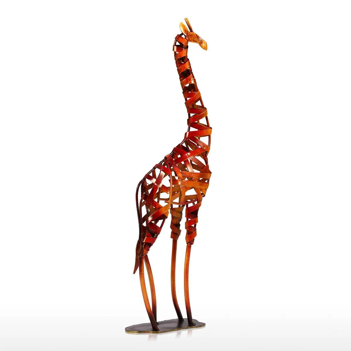 

Environment-friendly Metal Sculpture Iron Braided Giraffe Model Home Room Decorative Articles Handicrafts Good Gift