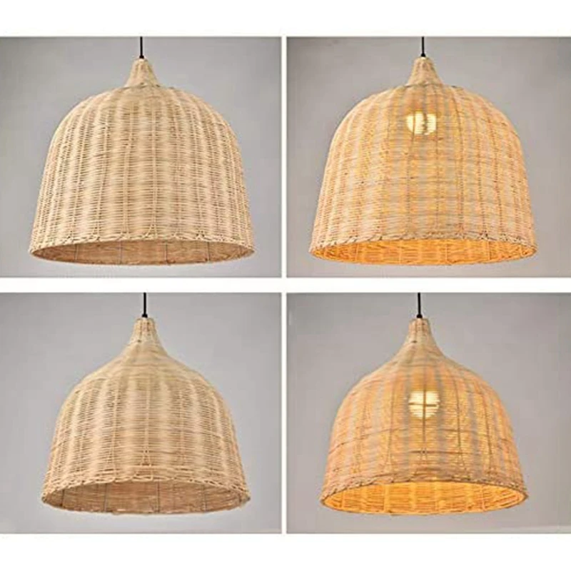 

Rattan Lamp Pendant Light Vintage Hanging Lamp Shades E27 Living Room Dining Room Decor Cafe Restaurant Hanglamp