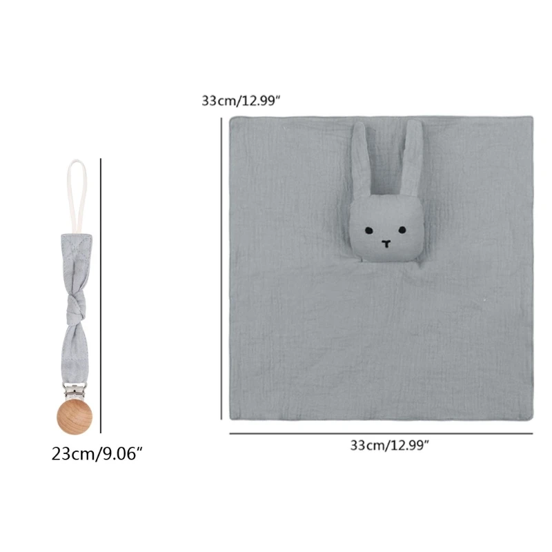 

4 Pcs/set Soft Newborn Baby Sleeping Dolls Kids Fashion Sleep Toy Soothe Appease Towel Bib Wooden Teether for Xmas Gift