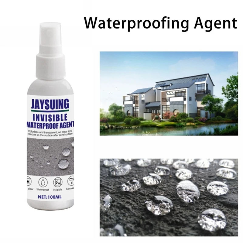 

2021 New 100ml Invisible Waterproof Agent Sealant For Roof Leak-proof Permeable Drain Spray Home Patch Tools Sealant Roof Glues
