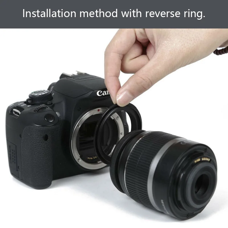 Обратное кольцо адаптера макрообъектива для Canon|reverse adapter ring|adapter ringlens reverse |