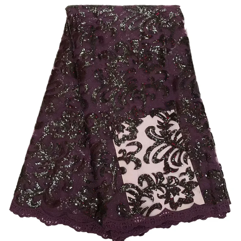 

Mysterious single color pattern with same color sequins dress fabric ARF4,For big sale wholesale price French Lace Fabric