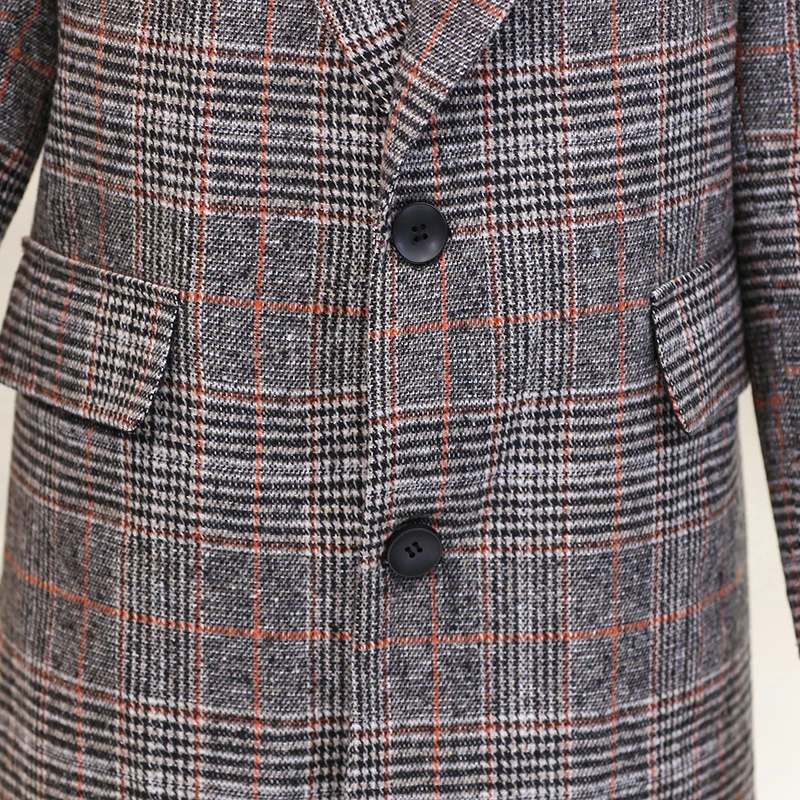 Новинка на весну и осень для женщин среднего возраста длинный Модный жакет в