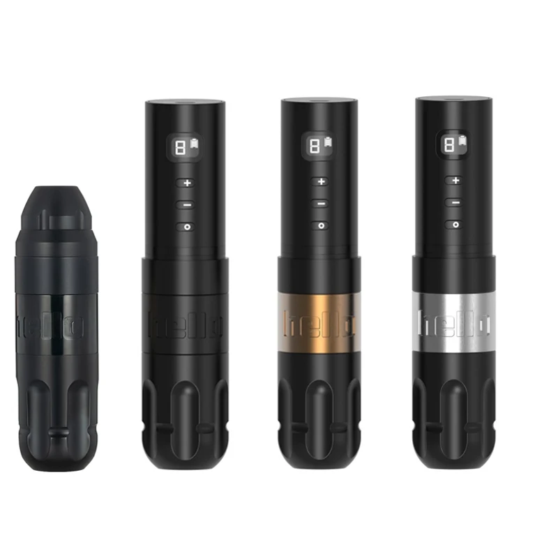 New Wireless Tattoo Battery Pen Rotary Machine Gun Japan Coreless Motor Digital Display Permanent Makeup Needle Cartridges | Красота и