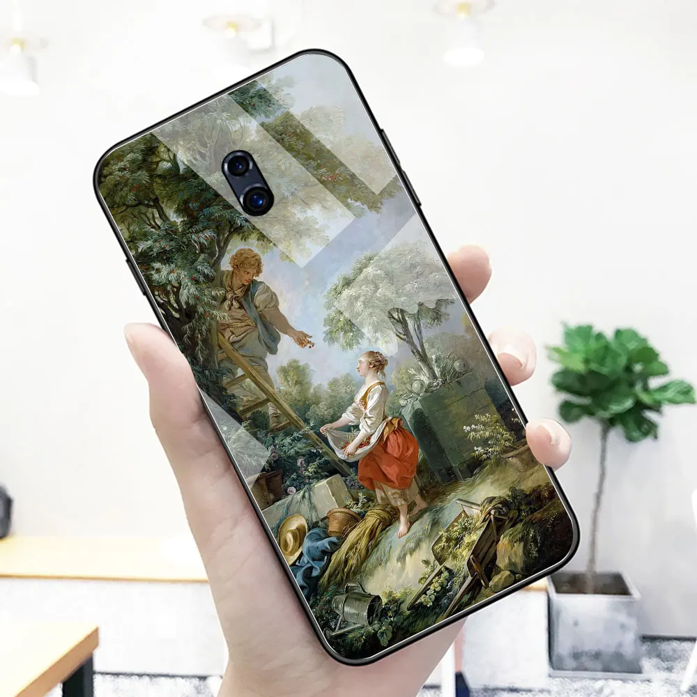 Чехол для Oppo R11s plus стеклянная задняя панель настенный Западный чехол R9 R9S R11 R11S Plus