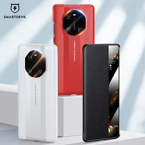 smartdevil leather phone case for huawei mate 40 pro case imitate mate 40 rs porsche design flip cover shockproof anti collision free global shipping