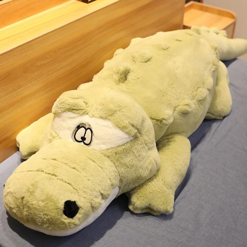 Большой размер крокодиловая лежа секция плюшевая подушка Имитация животных