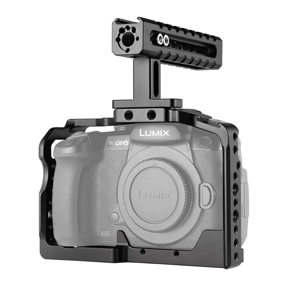 SmallRig камера GH5 двойная алюминиевая клетка комплект для Panasonic Lumix GH5/GH5S форма установки клетка с верхней ручкой 2050